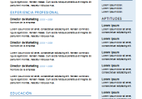 Plantilla de curriculum funcional