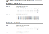 Plantilla de curriculum: Plantilla funcional 9