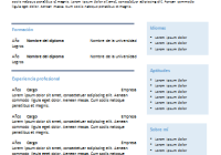 Plantilla de curriculum: plantilla cronológica 4