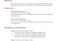 Plantilla de curriculum: plantilla cronológica 8